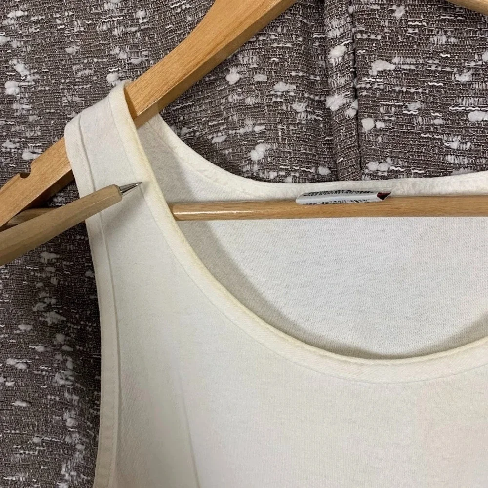 Vintage 90s Speedo Athletic Department Graphic White Tank Top Shirt XL‎